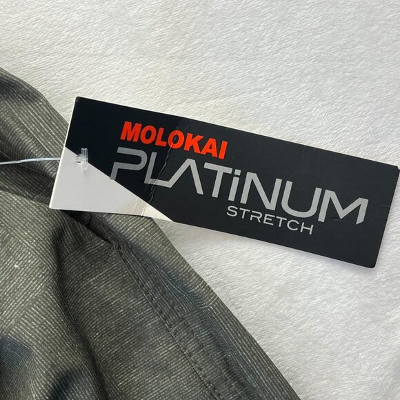 Molokai Surf Co Mens Size 32 Platinum Stretch Swim Boardshorts Gray Pockets New - Picture 4 of 7